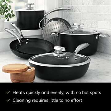 SCANPAN Pro IQ 9-Piece Cookware Set – Easy Nonstick & Versatile