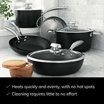 SCANPAN Pro IQ 9-Piece Cookware Set – Easy Nonstick & Versatile