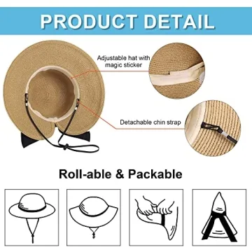 Verabella Women’s Stylish UV Protection Straw Hat