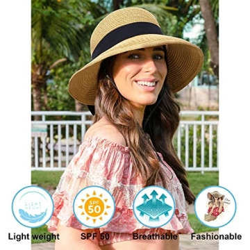 Verabella Women’s Stylish UV Protection Straw Hat