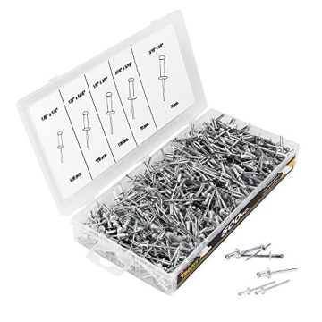 Alltrade Tradespro Aluminum Rivet Assortment - 500 Pieces for Metalworking