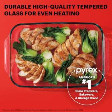 Pyrex Easy Grab 4-Pack Glass Baking Dish Set with BPA-Free Lids