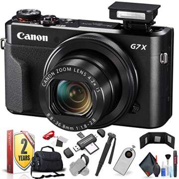 Canon PowerShot G7 X Mark II Digital Camera (International Model) with Extra Accessory Bundle