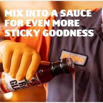 Kosmos Q Cherry Apple Habanero BBQ Glaze - 15.5 Oz Bottle for Sticky & Flavorful Barbecue - Thick BBQ Glaze for Competition Ready Mouth-Watering Meat (Cherry Apple Habanero)