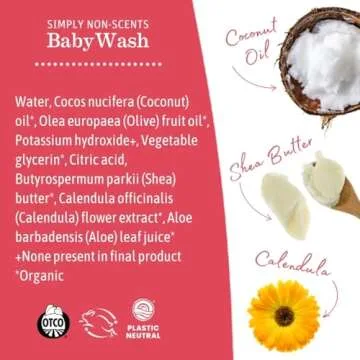 Earth Mama Simply Non-Scents Baby Wash: Gentle & Organic