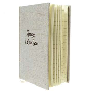 Avocado Goods Reasons Why I Love You - Blank Hardcover Love Book, Why I Love You Linen Journal Gift Book for Boyfriend or Girlfriend, Husband or Wife, Bride & Groom, or Couples I Love You Gifts Notebook, Love Journal