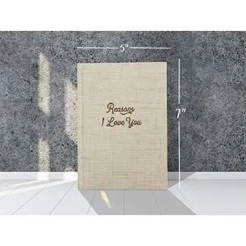 Avocado Goods Reasons Why I Love You - Blank Hardcover Love Book, Why I Love You Linen Journal Gift Book for Boyfriend or Girlfriend, Husband or Wife, Bride & Groom, or Couples I Love You Gifts Notebook, Love Journal