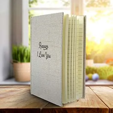 Avocado Goods Reasons Why I Love You - Blank Hardcover Love Book, Why I Love You Linen Journal Gift Book for Boyfriend or Girlfriend, Husband or Wife, Bride & Groom, or Couples I Love You Gifts Notebook, Love Journal