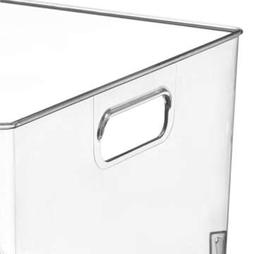 mDesign Stackable Storage Organizer Bin - Clear, Versatile Solution