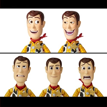 Kaiyodo Toy Story Woody Action Figure 5.9" with New Facial Expressions