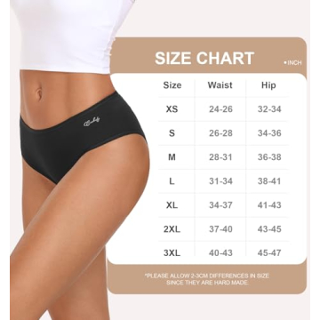 coskefy Soft Womens Cotton Underwear Low Rise Stretch Hipster Panties Breathable Ladies Bikini Briefs 6 Pack Black