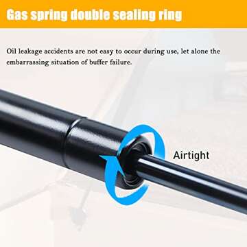 2 Pcs Gas Struts 20 Inch 80 lbs Prop Shock Lift Springs Rod Struts for RV Basement Door Tonneau Cover Lift Supports Window Lift Support 71794 C16-08053 C1608053