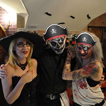 Legigo 48 Pcs Pirate Hat Cap & Eye Mask Set for Parties