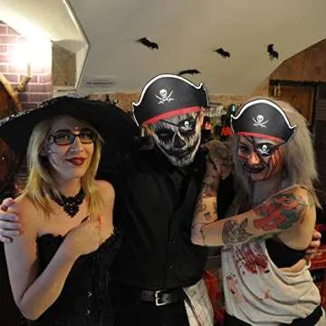 Legigo 48 Pcs Pirate Hat Cap & Eye Mask Set for Parties