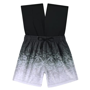 Quick-Dry UPF Swim Shorts with Compression Liner for Teens