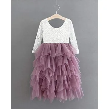 Stunning 2Bunnies Girl Peony Lace Flower Girl Dress