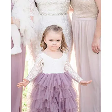 Stunning 2Bunnies Girl Peony Lace Flower Girl Dress