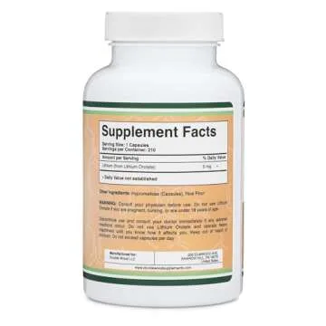 Lithium Orotate 5mg - Vegan Mood & Sleep Support