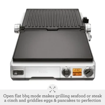 Breville Smart Electric BBQ Grill for Premium Indoor Cooking