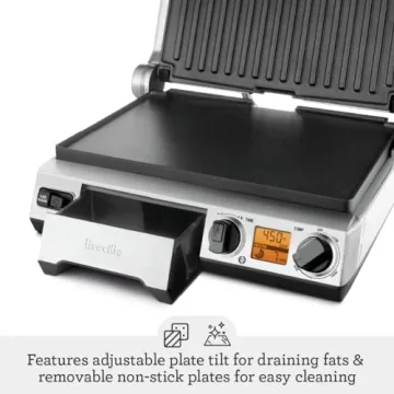 Breville Smart Electric BBQ Grill for Premium Indoor Cooking