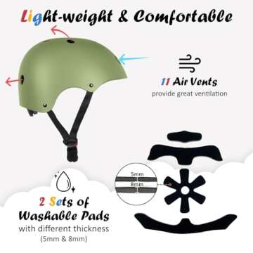 Kids Adjustable Bike Helmet for Safety & Comfort