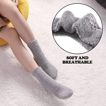 FNOVCO Cozy Non-Slip Socks for Women - Warm & Stylish