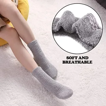 FNOVCO Cozy Non-Slip Socks for Women - Warm & Stylish