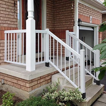 Eapele 4x4 Wood Fence Post Anchor Base with Hardware Included