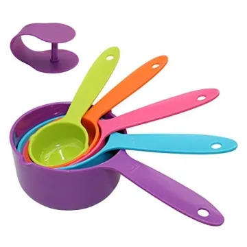 Rypet Pet Food Scoop Set - 5 Measuring Cups for Pets