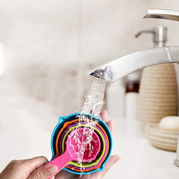 Rypet Pet Food Scoop Set - 5 Measuring Cups for Pets