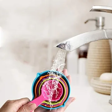 Rypet Pet Food Scoop Set - 5 Measuring Cups for Pets