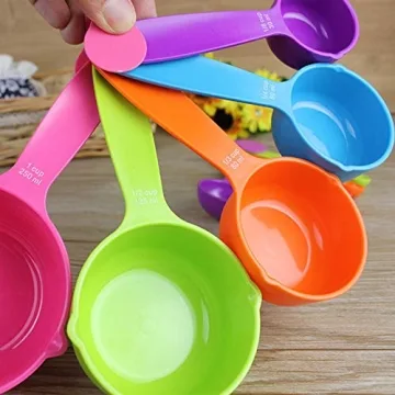 Rypet Pet Food Scoop Set - 5 Measuring Cups for Pets