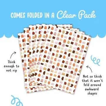 CENTRAL 23 Adult Wrapping Paper for Men Women Friends - 6 Sheets of Rude Birthday Gift Wrap - for Husband or Wife - For Anniversary Bridal Shower Valentines Day Christmas - Recyclable