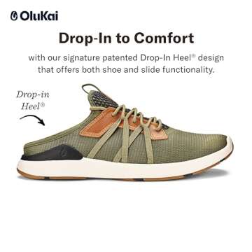 OLUKAI Mio Li Men's Athletic Shoes Hunter/Lava Rock 10.5