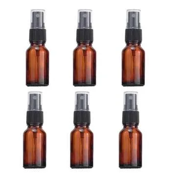 UPSTORE Amber Glass Spray Bottles - Perfect for Oils & Travel