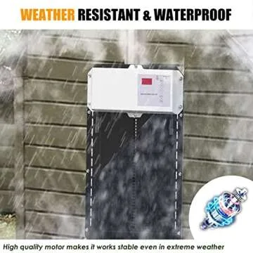 Solar Powered Chicken Coop Door, Automatic Chicken Coop Door with Light Sensor, Timer and Remote Control, Full Aluminum Chicken Door Opener, Predator Resistant Self-Locking Gears, for Home Farms