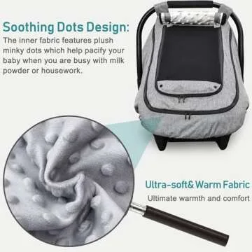 YVMVDV Waterproof Baby Car Seat Cover for All Seasons, Great Gift