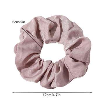 Soft Silk Satin Scrunchies for Women - No Hair Damage