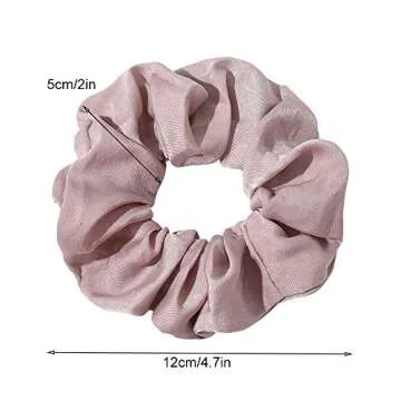 Soft Silk Satin Scrunchies for Women - No Hair Damage