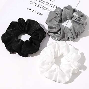 Soft Silk Satin Scrunchies for Women - No Hair Damage