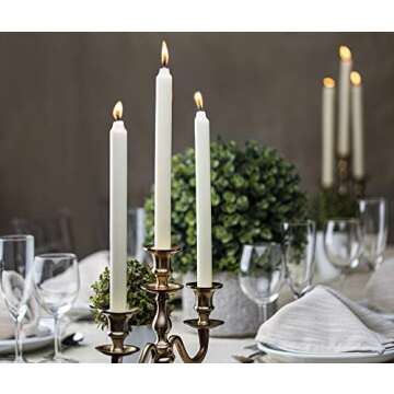 Elegant Bolsius Ivory 9" Dinner Candles - 10 Pack