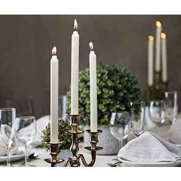 Elegant Bolsius Ivory 9" Dinner Candles - 10 Pack