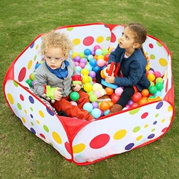 EocuSun Kids Ball Pit Large Pop Up Toddler Ball Pits Tent for Toddlers Girls Boys for Indoor Outdoor...