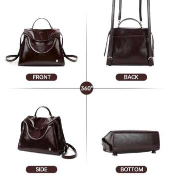 LA'FESTIN Women's Leather Backpack: Chic & Versatile Travel Bag