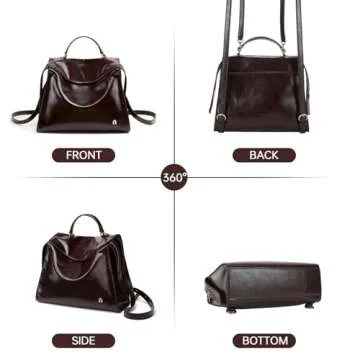 LA'FESTIN Women's Leather Backpack: Chic & Versatile Travel Bag