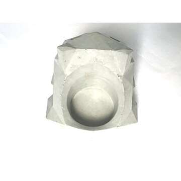 Concrete Toy Faceted Planter Sculpture Candle Holder Toys