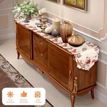 Elegant Thanksgiving Table Runner for Fall Gatherings