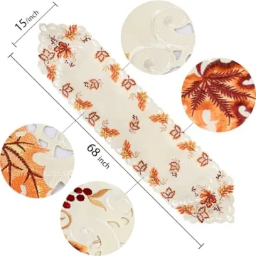 Elegant Thanksgiving Table Runner for Fall Gatherings