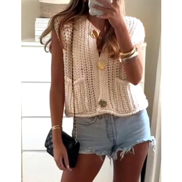 Stylish Chunky Sweater Vest for Women - Versatile Fashion Essential