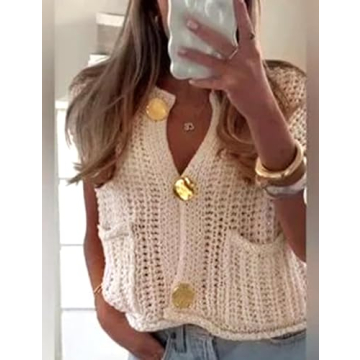 Stylish Chunky Sweater Vest for Women - Versatile Fashion Essential